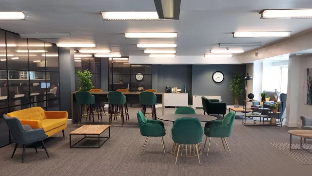 MYCO Works sustainable mycelium leather material displayed in a professional design studio setting.