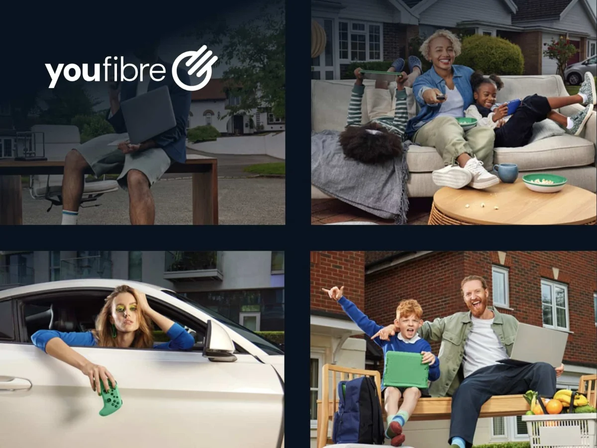 YouFibre ultra-fast full fibre broadband connection showing high-speed internet connectivity for UK homes.