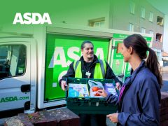 Asda online grocery shopping banner - groceries, supermarket, online delivery, UK deals