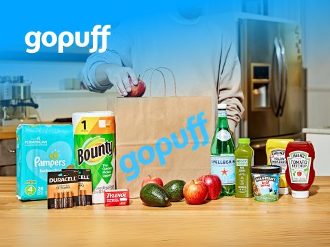 Gopuff Fresh online grocery delivery cover. Fresh produce, convenience, UK grocery shopping.