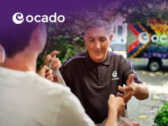 Ocado online grocery shopping cover, UK supermarket, online delivery, grocery deals, supermarket offers.