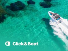 Click&Boat Luxury yacht rental on clear blue water by Click&Boat for boat trips and sailing vacations.