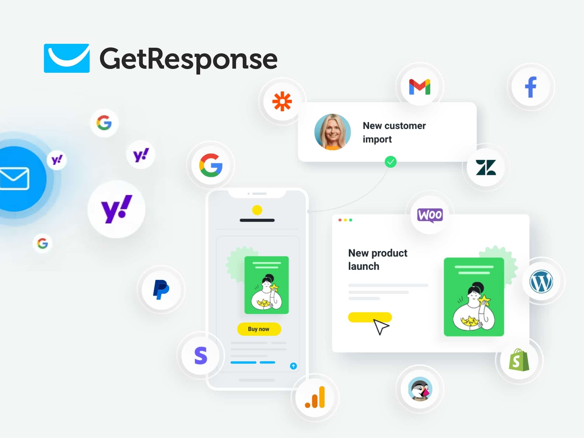 GetResponse brand cover image featuring a modern design, highlighting email marketing and automation solutions.