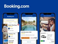 Booking.com cover image featuring travel deals, hotels, and destinations. Explore accommodations and book your trip online.