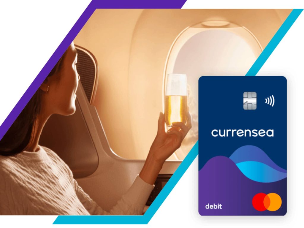 Currensea brand cover image featuring a modern design and logo, highlighting financial savings and deals.