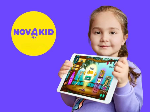 Novakid Novakid banner: Online kids' English classes, fun learning, interactive lessons. Boost your child's English skills.
