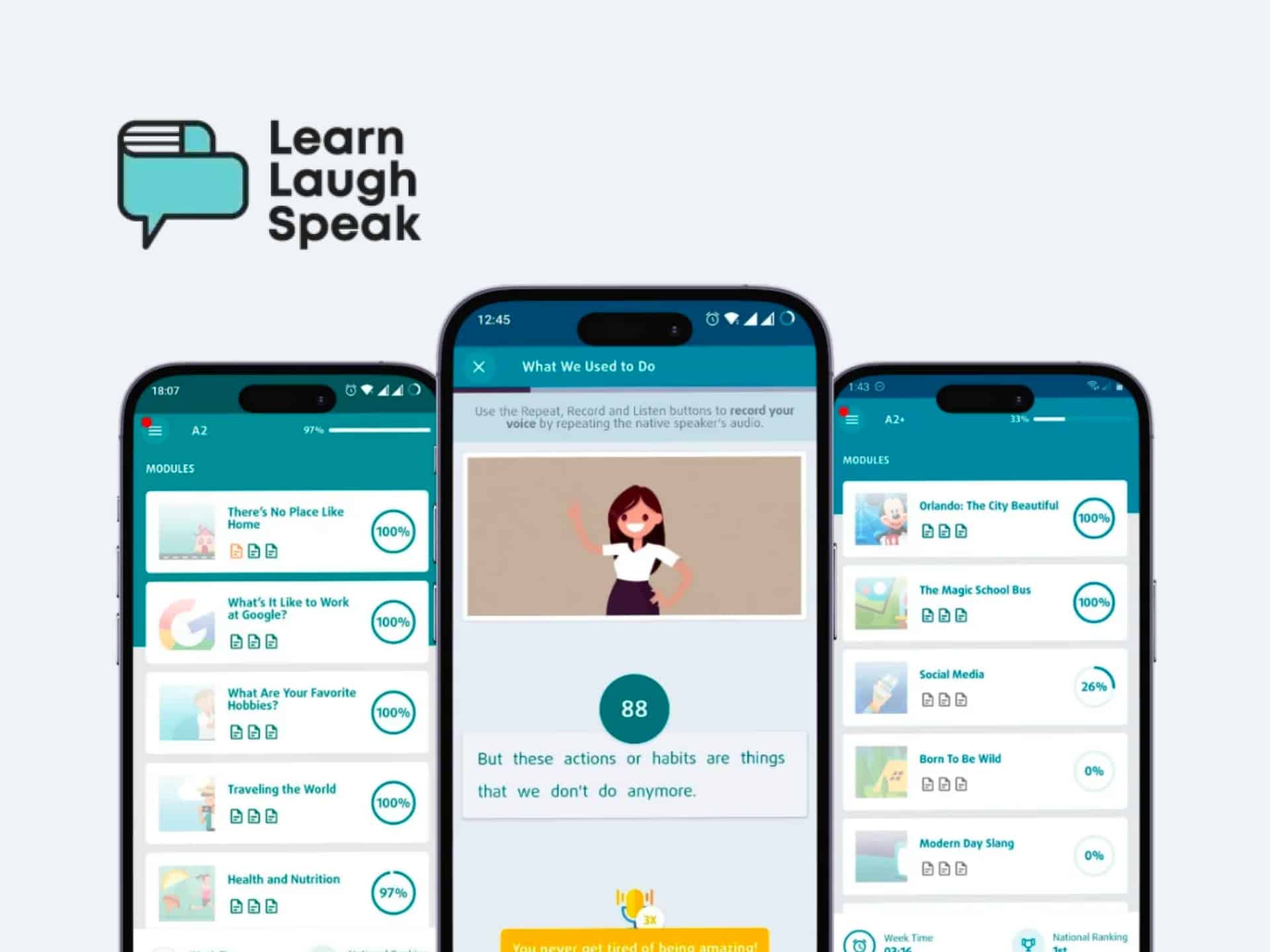 Learn, laugh, and speak: Vibrant cover image promoting personal growth, skills development, and communication. Focus on self-improvement and learning.