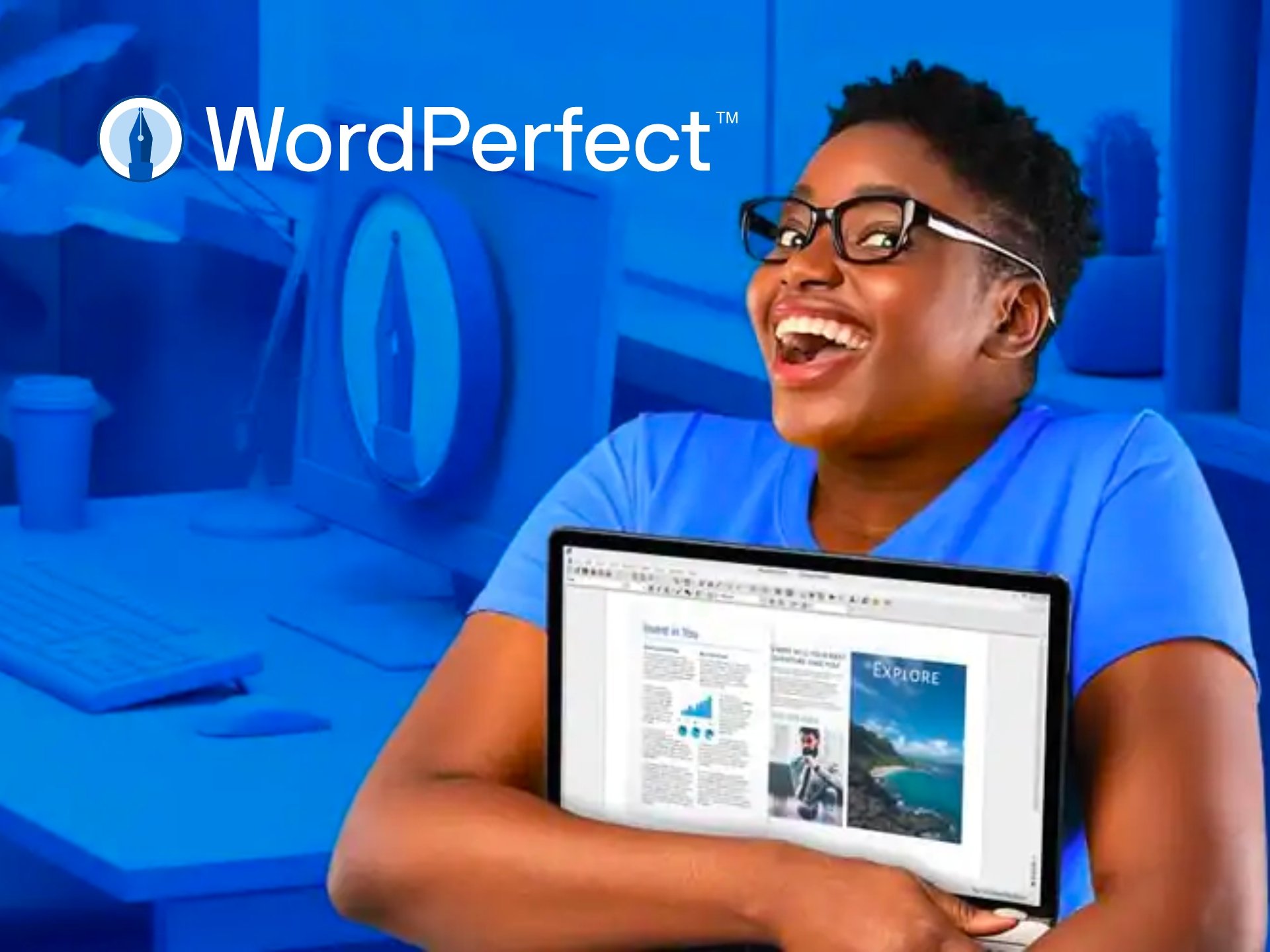 WordPerfect Discount Code WordPerfect software cover art, classic 16-bit interface. WordPerfect software for word processing and document creation.