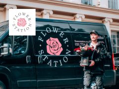 Vibrant bouquet of fresh flowers with lush greenery, available for online delivery from Flower Station. Perfect for gifts and celebrations.