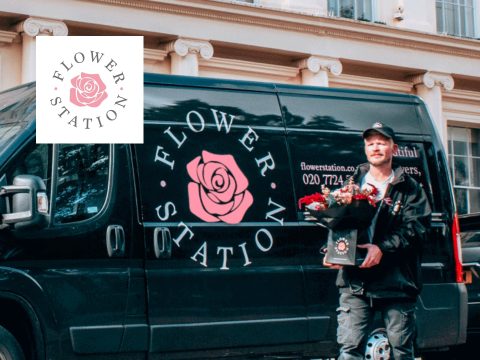 Vibrant bouquet of fresh flowers with lush greenery, available for online delivery from Flower Station. Perfect for gifts and celebrations.