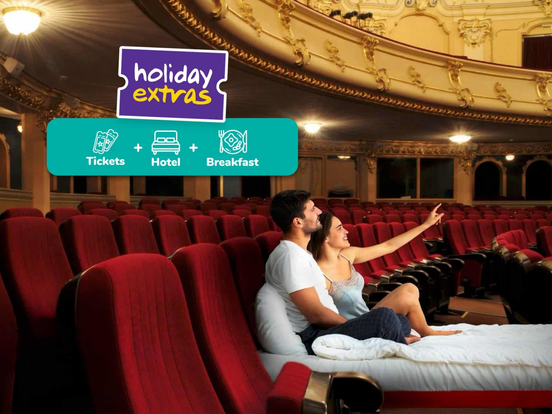 Holiday Extras Promo Code Holiday extras cover featuring festive decorations, gifts, and a cozy atmosphere. Seasonal shopping and holiday deals are highlighted.