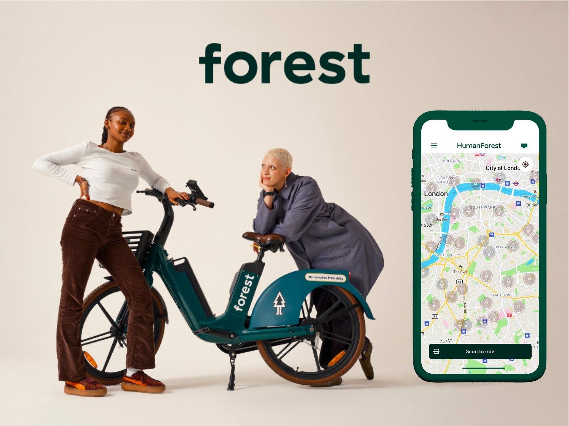 Forest Bike Promo Code Person riding a mountain bike through a lush green forest, scenic landscape, outdoor adventure, cycling, nature photography, hiking trail, forest path.