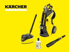 Kärcher cover for pressure washer, protecting from dust and rain. Durable and weatherproof.