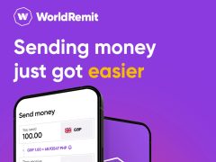 WorldRemit logo with global network illustration, international money transfer, remittance services, online money transfer, send money abroad, easy international payments, digital wallet
