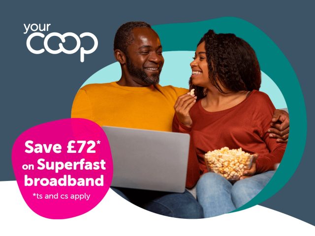 Co-op Broadband & Mobile: Reliable internet & phone plans. Coverage map highlighting service areas. Affordable options for homes and businesses.