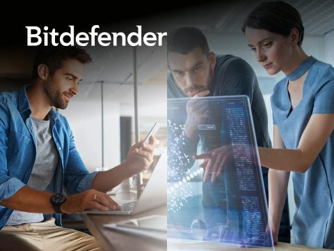Bitdefender antivirus software cover. Secure your device with top-rated protection. Download Bitdefender now!
