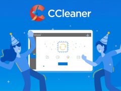 CCleaner software interface showing cleaning options, optimizing PC performance, and removing junk files.