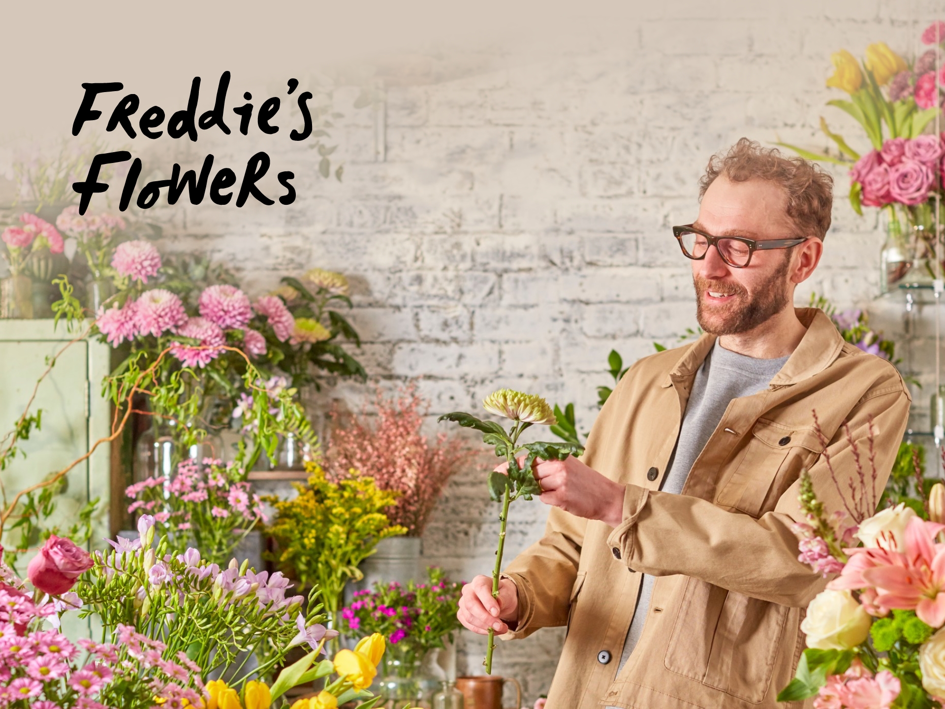 Beautiful floral bouquet from Freddie's Flowers - online flower delivery UK, fresh flowers, best florists, flower shop.