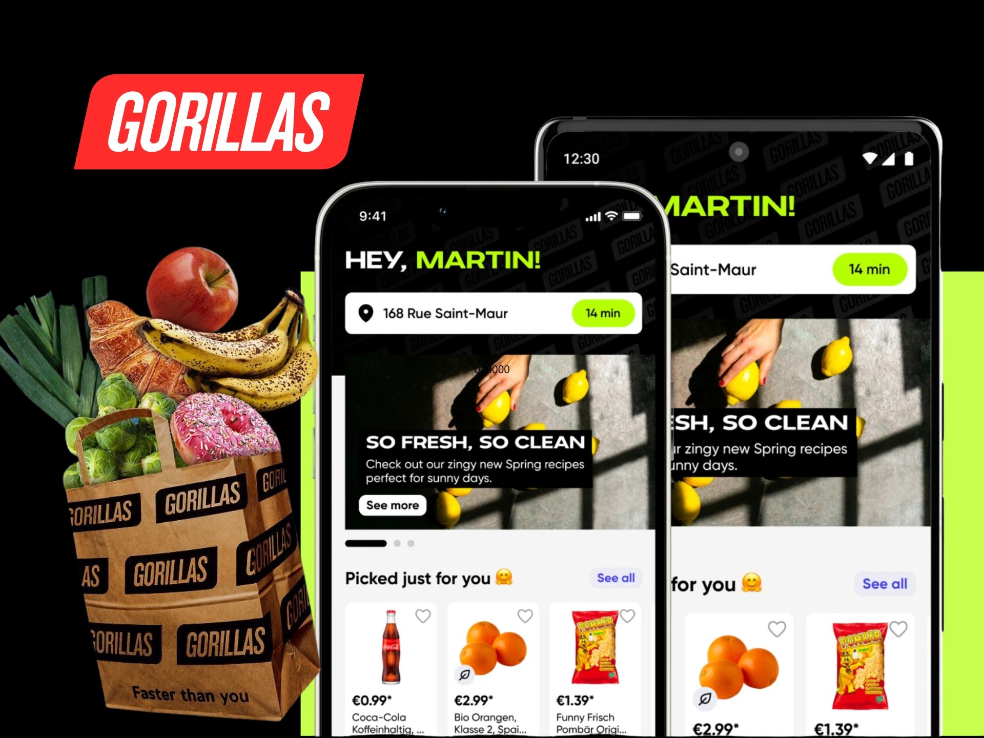 Gorillas Promo Code Gorillas grocery delivery with a focus on fresh produce and convenience. Getir delivery service, healthy food, online grocery shopping, grocery delivery app.