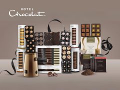 Hotel Chocolat chocolate box gift, luxurious chocolates, gourmet chocolate, gift box, premium chocolate assortment.