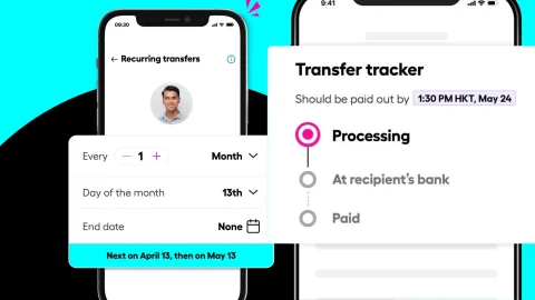 InstaReM money transfer service interface showing global currency exchange rates and secure payment options.