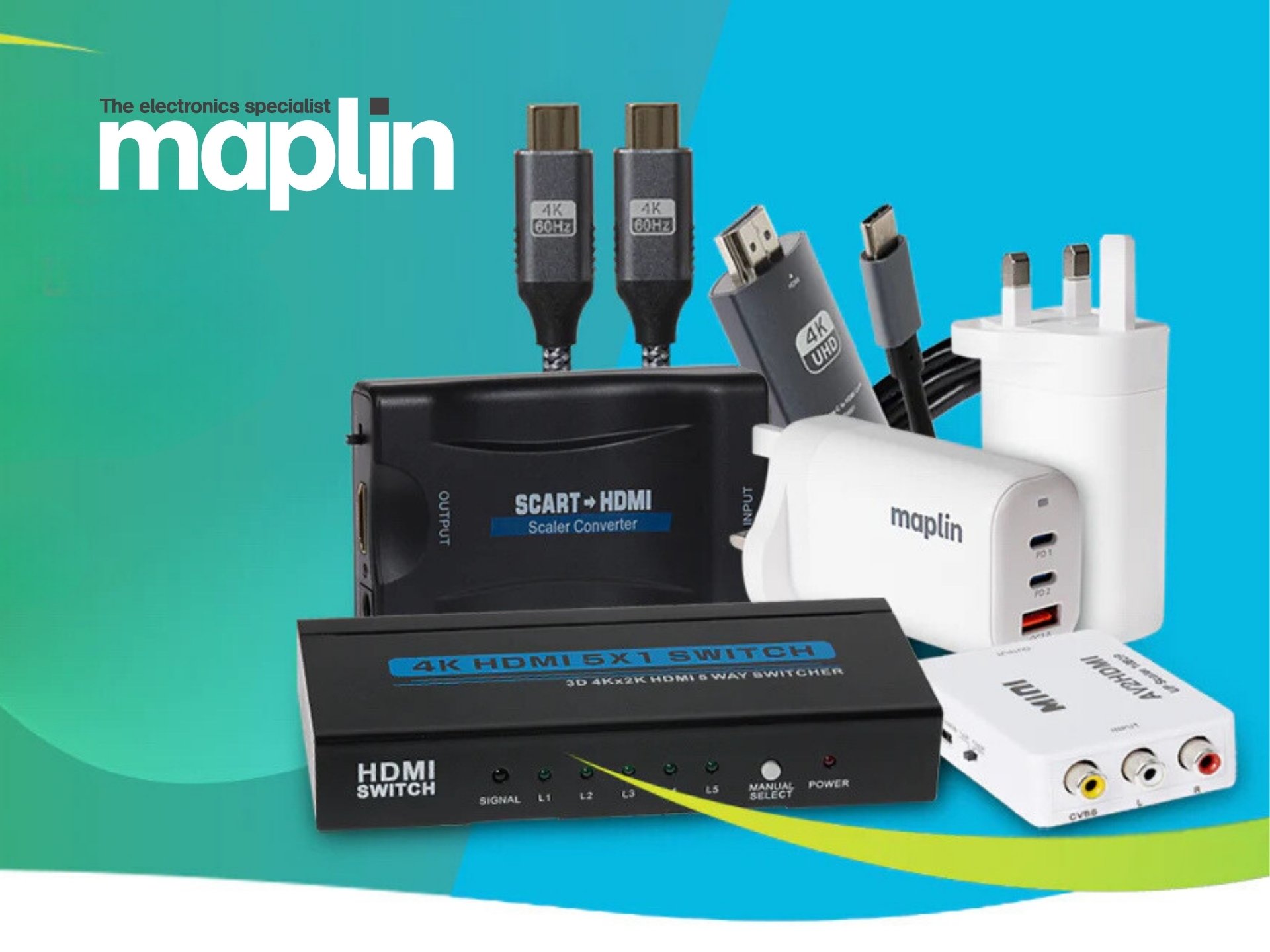 Maplin Discount Code Maplin product cover featuring electronics, gadgets, and home appliances. Wide selection of tech deals and offers.