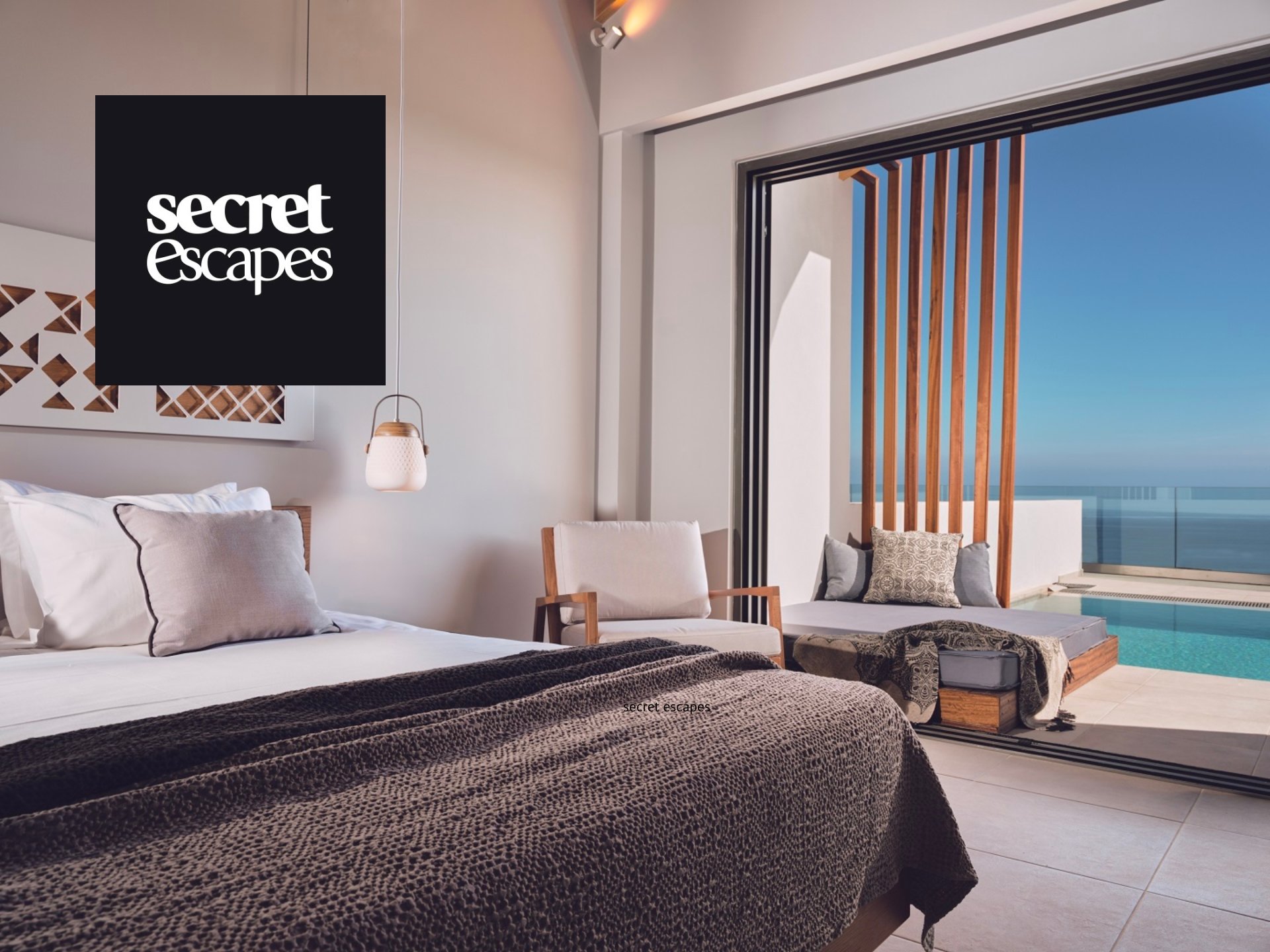 Secret Escapes Promo Code Secret escapes: Luxurious cover for a getaway. Stylish hotel room, inviting atmosphere, travel inspiration.