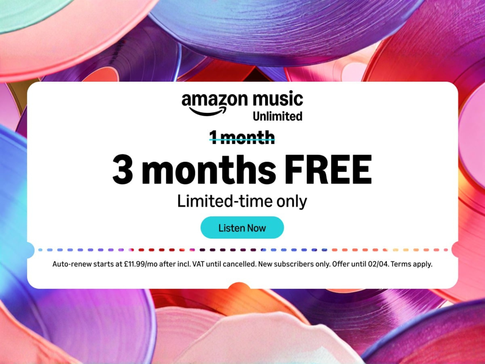 Amazon Music Unlimited Spring 2026 cover featuring seasonal music streaming offers and curated playlists for subscribers.