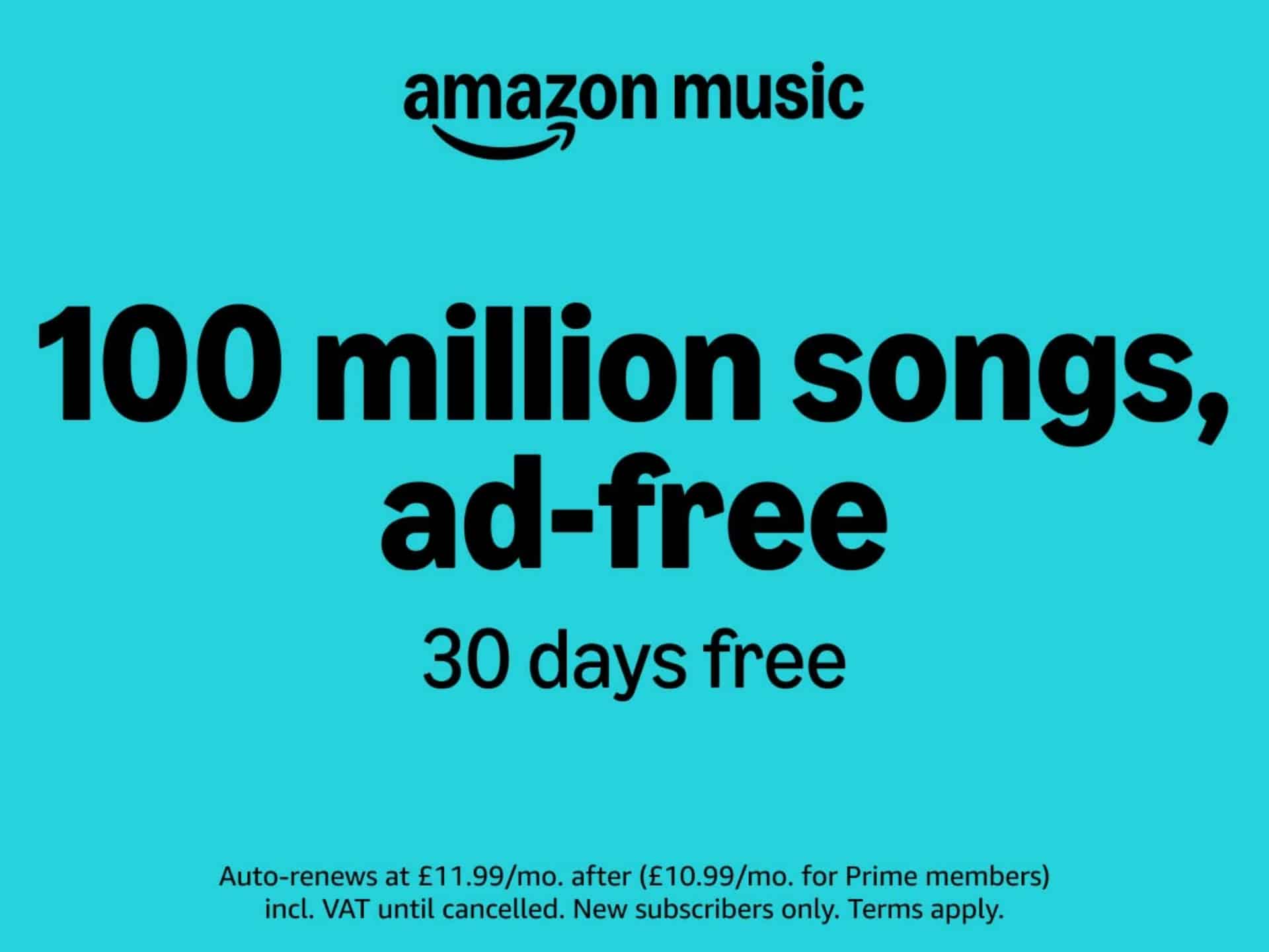 Amazon Music Unlimited: 30-day free trial offer. Stream millions of songs ad-free. Get a free month of music now!