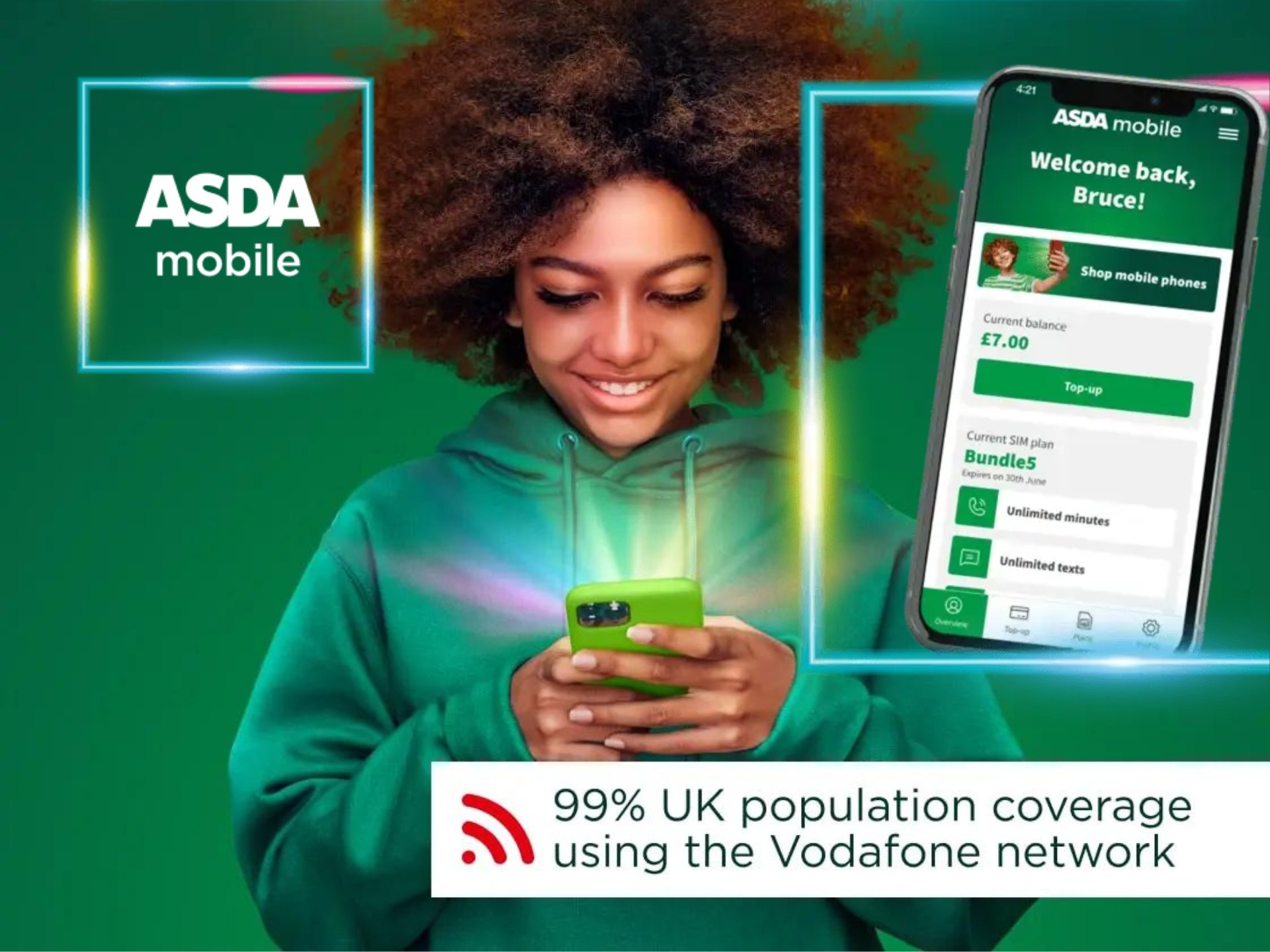 Asda Mobile Discount Code ASDA Mobile new phone cover, protective case for smartphone. Available in various colors.