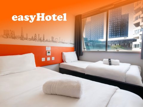Easy Hotel Room - Modern Hotel Interior, Comfortable Stay, Hotel Amenities, Travel Accommodation. Perfect for a relaxing getaway.
