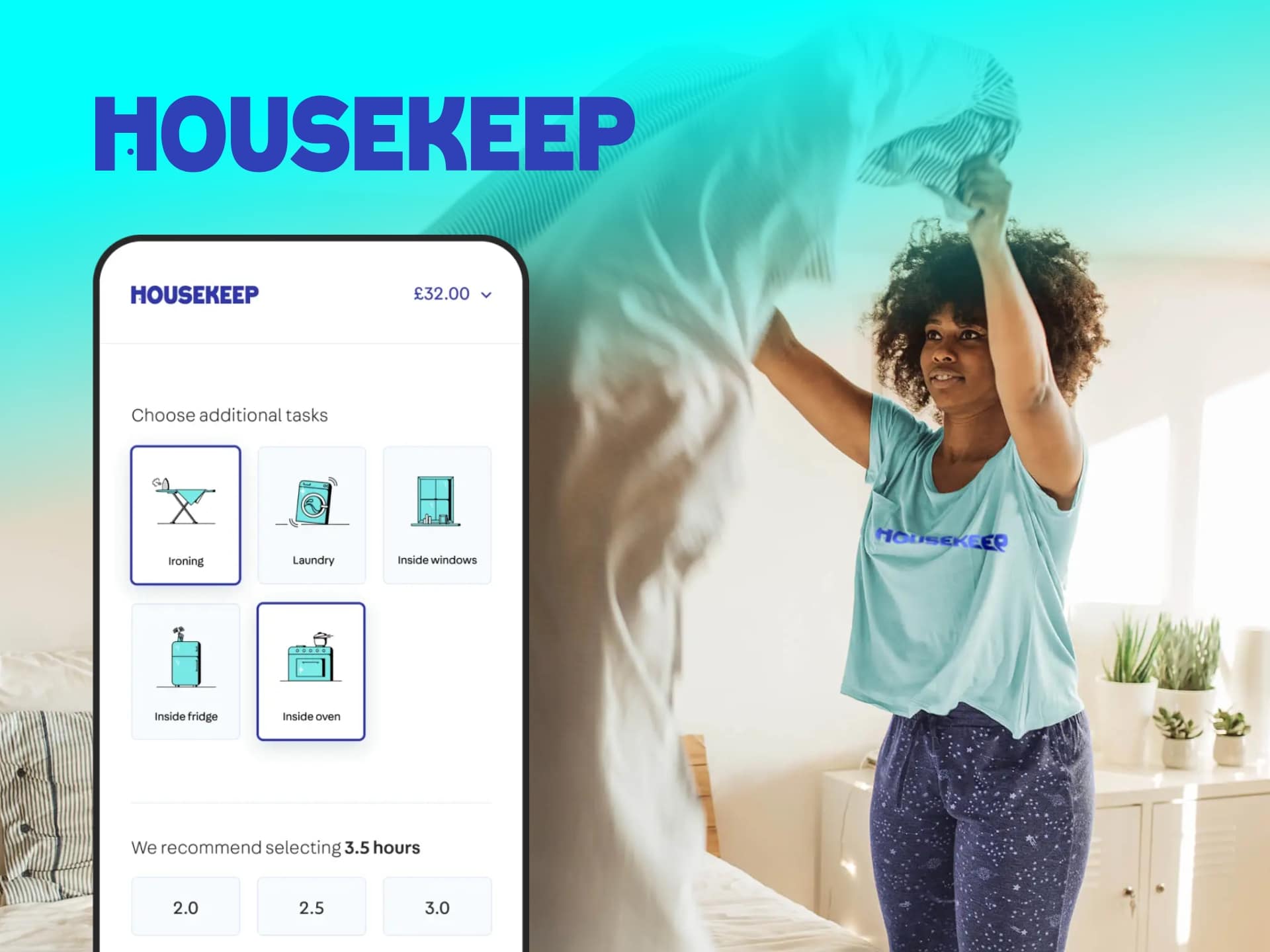 Housekeep Discount Code Cozy and clean living room - interior design inspiration, home decor, housekeeping services.