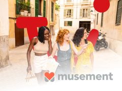 Musement app cover showcasing travel deals and booking options for vacations, tours, and activities. Explore exciting destinations and save on your next trip.