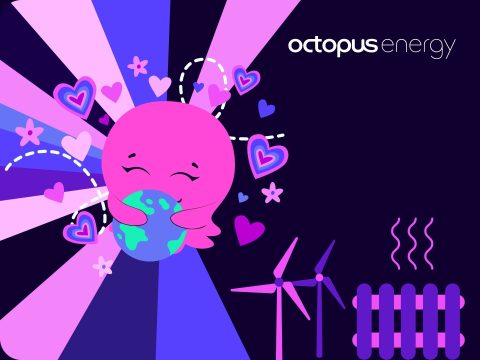 Octopus Energy promotional cover featuring an octopus and energy savings, highlighting deals and offers.