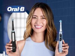 Oral-B electric toothbrush cover, sleek design, dental care, oral hygiene, toothbrush case.
