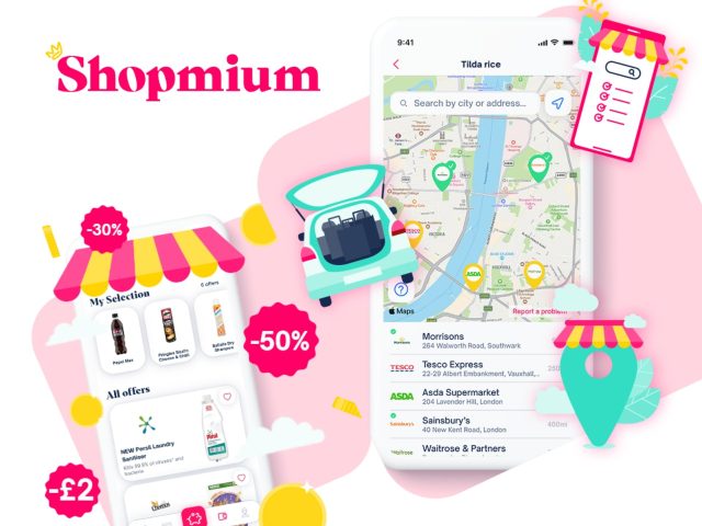 Shopmium promotional image showcasing a variety of deals and discounts. Highlighting savings on groceries, everyday essentials, and more. Shopmium deals, discount offers, cashback rewards, online shopping promotions.