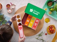 Simply Cook magazine cover featuring delicious recipes, cooking tips, and meal planning ideas. Food photography, healthy eating, cooking magazine.