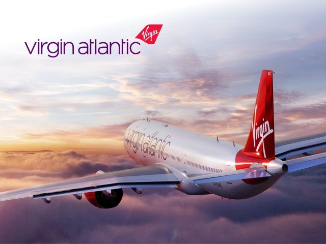 Virgin Atlantic Virgin Atlantic airline cover featuring a stylish airplane and branding, promoting travel and flights.
