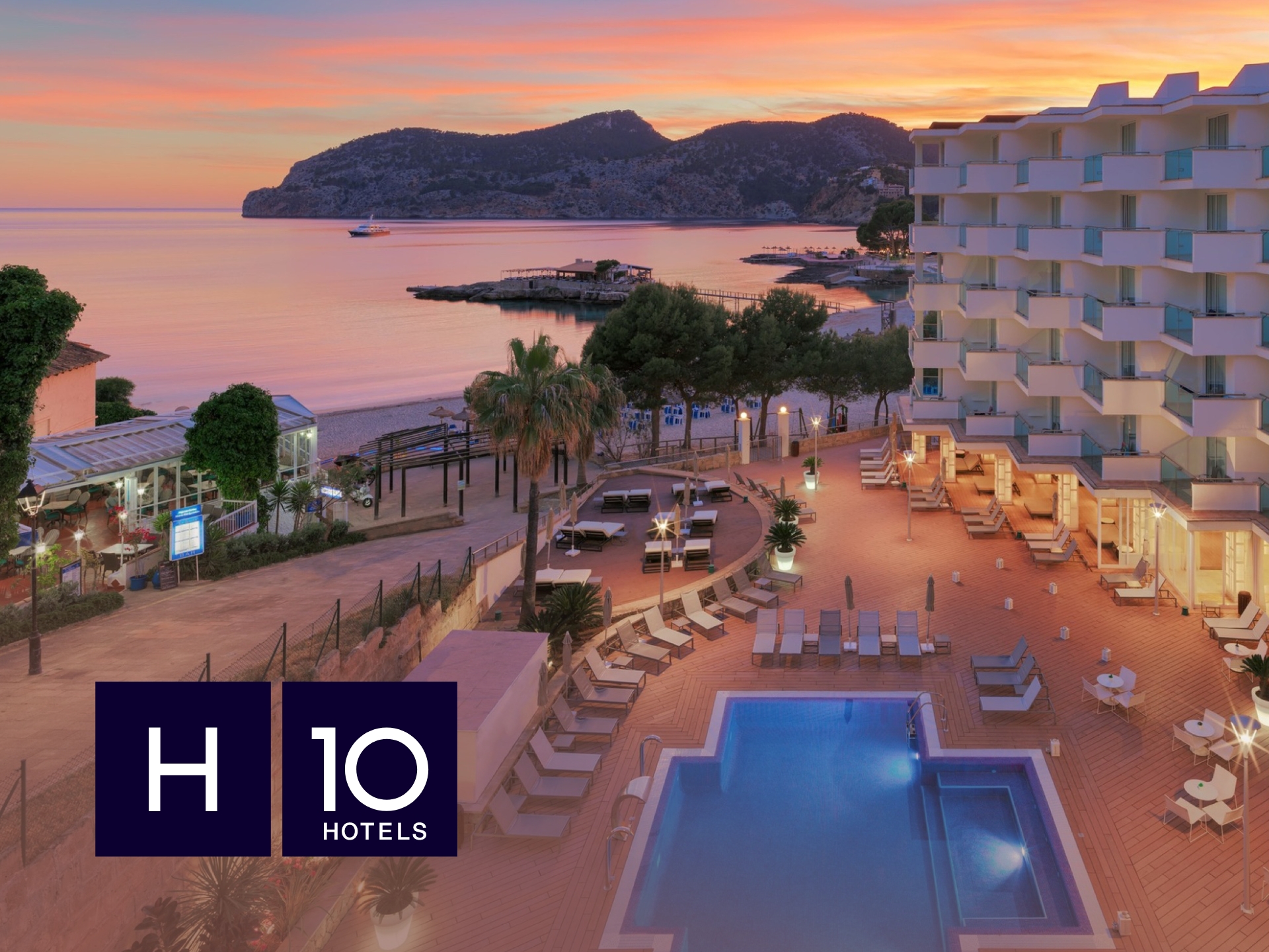 H10 Hotels Promotion Code H10 Hotels promotional image featuring modern hotel design, inviting atmosphere, and possibly a cityscape or landmark.