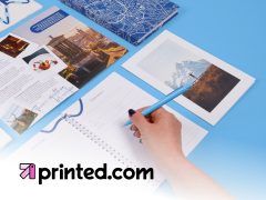 Printed com cover design. Promotional flyer featuring a sale or offer. High-resolution image for marketing and advertising.