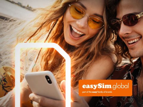 easySim eSIM cover - sleek phone case for eSIM device, mobile phone protection, new eSIM technology.