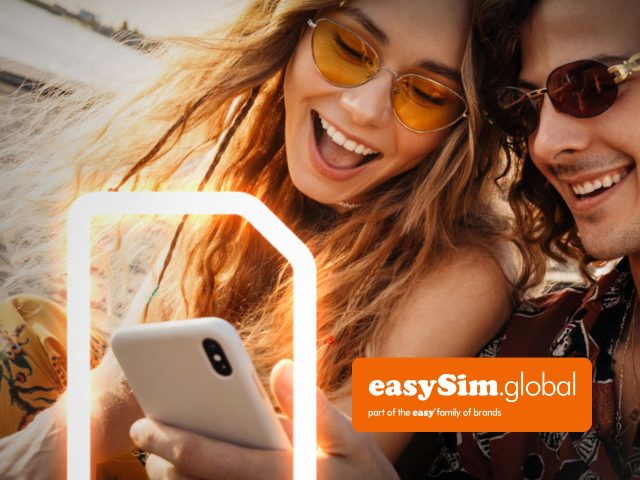 easySim eSIM cover - sleek phone case for eSIM device, mobile phone protection, new eSIM technology.
