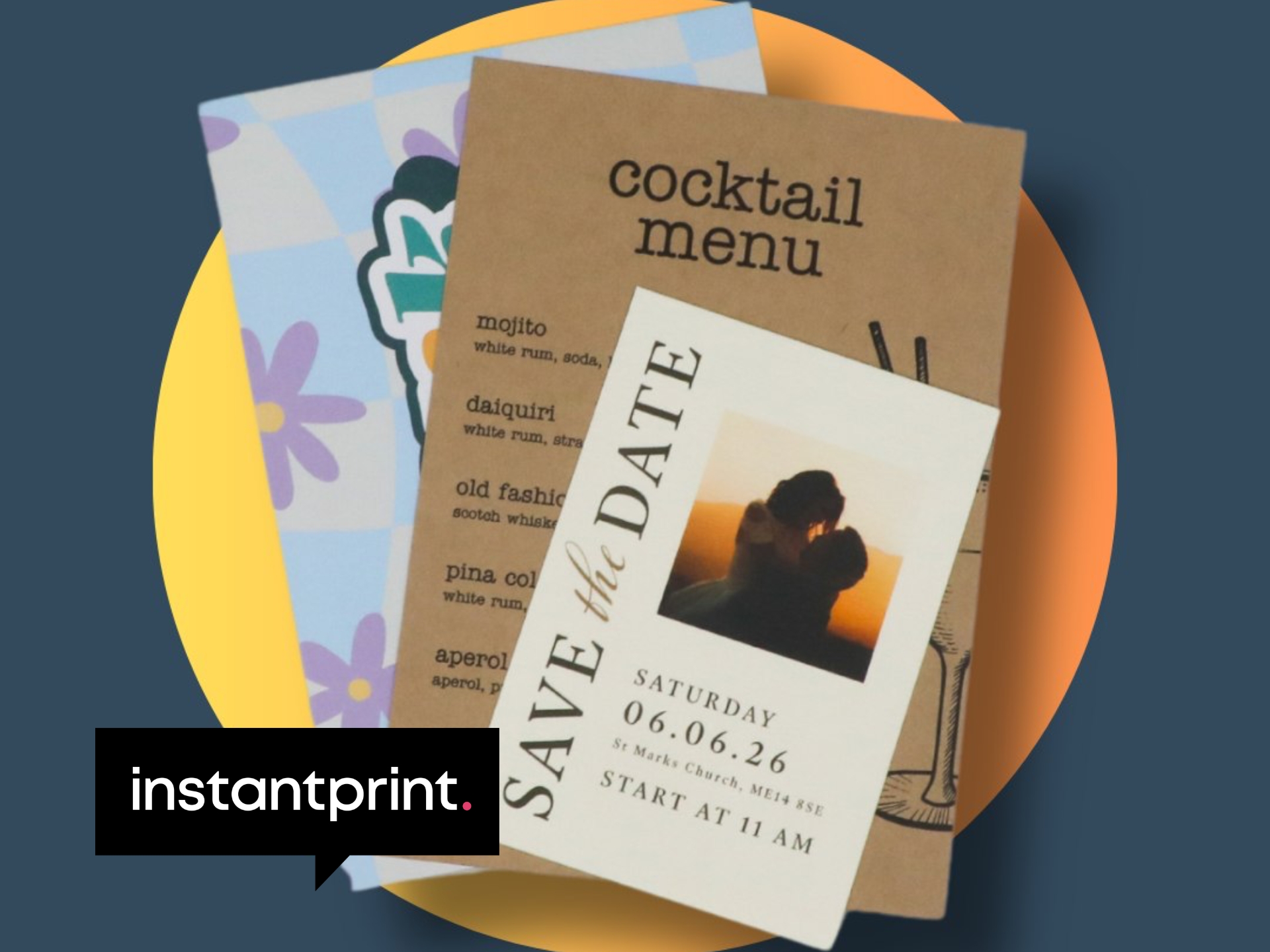 Instantprint Discount Code Instantprint cover featuring a vibrant design, showcasing the brand's aesthetic. High-quality print ready for immediate use.
