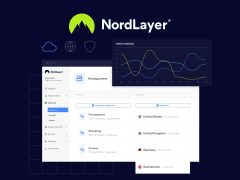 NordLayer brand image, minimalist design, winter clothing, outdoor apparel, waterproof jacket, stylish outerwear.