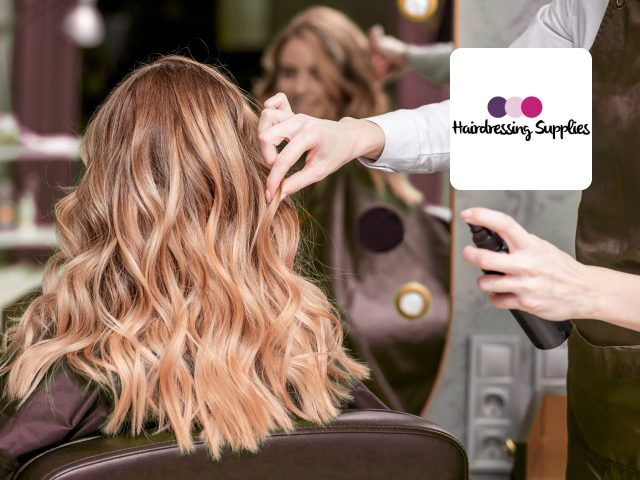 Hairdressing supplies cover featuring a variety of tools and products, perfect for salon branding. #hairdressing #salon #supplies