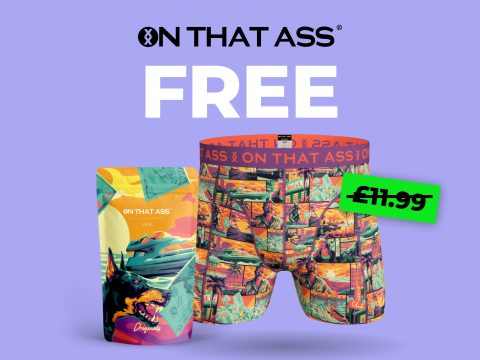 OnThatAss OnThatAss underwear cover photo: Colorful briefs, boxers, and socks for men and women. Shop comfortable and stylish designs.