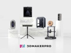 3DMakerPro logo and branding on a clean background, showcasing brand identity.