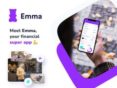 Emma App Cover - Financial Wellness & Savings. Download the app for budgeting, tracking expenses, and finding deals.