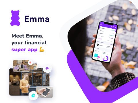 Emma App Cover - Financial Wellness & Savings. Download the app for budgeting, tracking expenses, and finding deals.