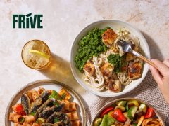 Frive brand logo on a clean background, minimalist design. Digital marketing, brand identity, logo design, tech company.